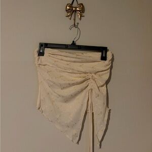 PacSun Cream Asymmetrical Top